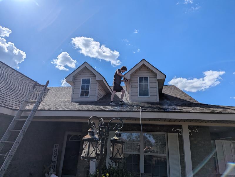 I did have my son do the roof parts.