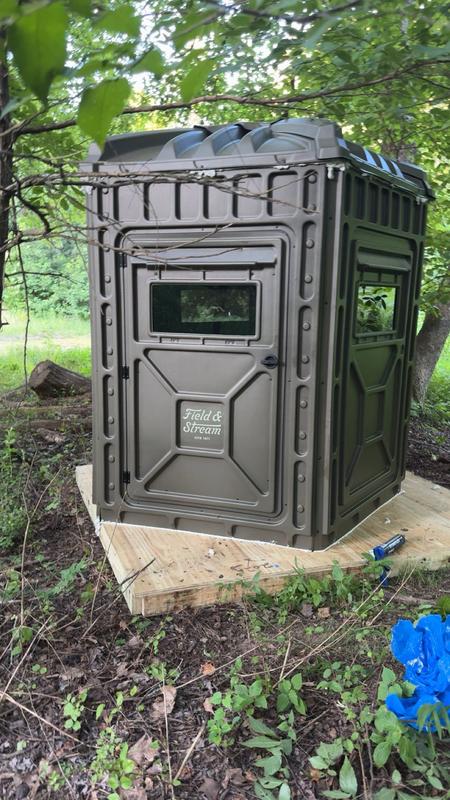 We built a wood base for it