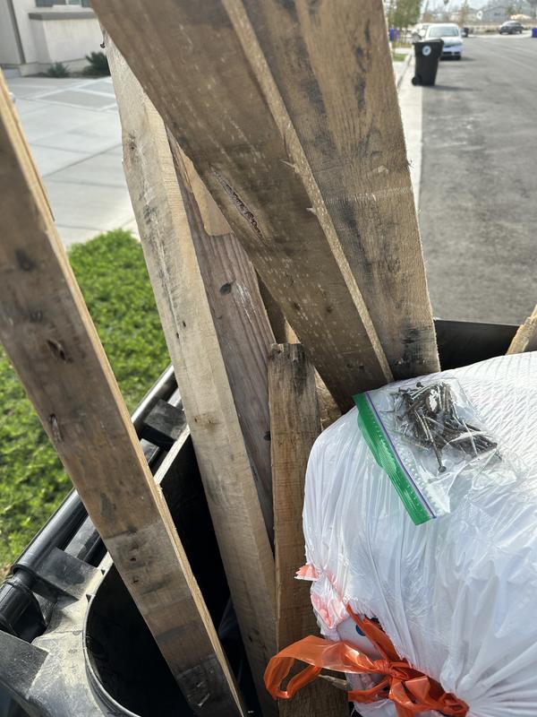 The Customer has to breakdown their own pallets??