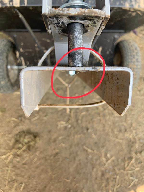 If you dont catch it quick enough it bends up so far that the cart comes off your hitch completely