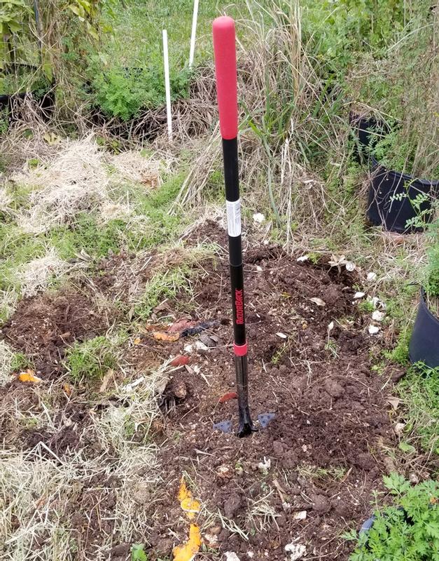 Tilling an overgrown garden