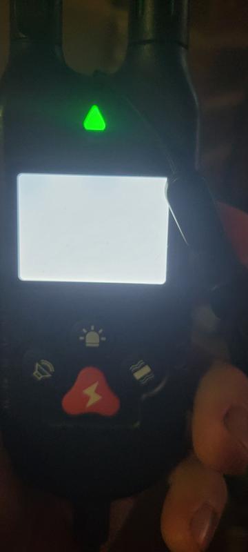 Screen won't shut off or display collar settings
