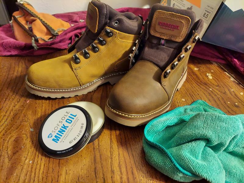 This is the pair I bought, halfway through me oiling them with mink oil I also bought at TS.