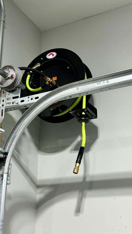 You'll see how the Vevor is smaller (both are 50' reels). The Flexzilla unwinds easier and the hose is super flexible. Note that the Flexzilla reel has a 1/4" NPT adapter for the reel hub.