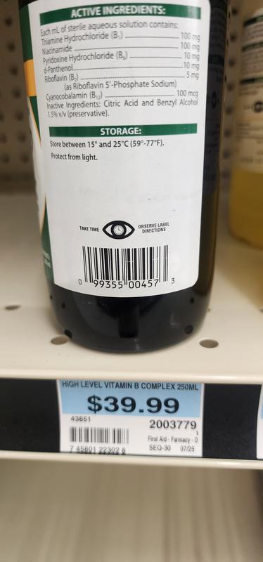 Heres the in store shelf tag with the incorrect item above it