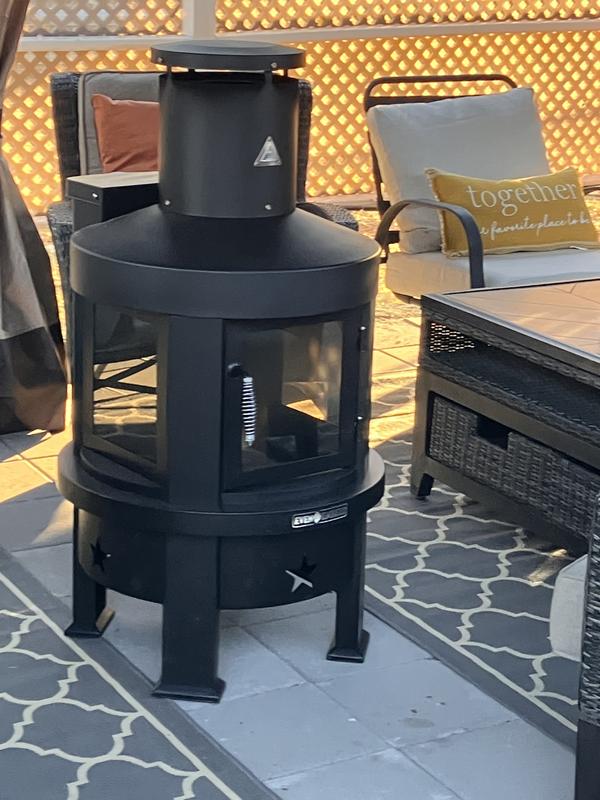 Chiminea is only 1 week old but has burned a bag of pellets so far!