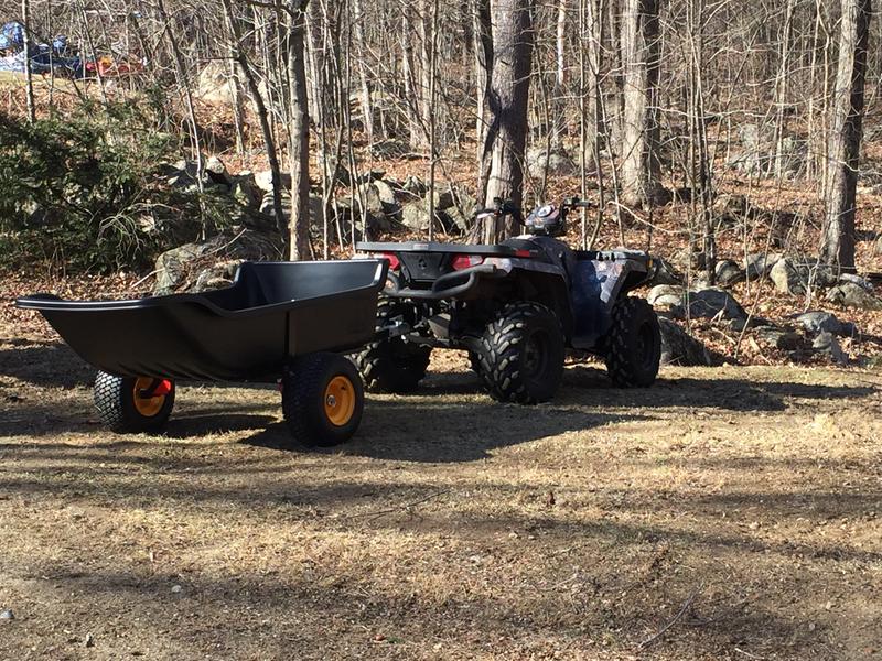as it sits when attached to quad