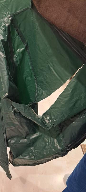 My.new ripped rain coat