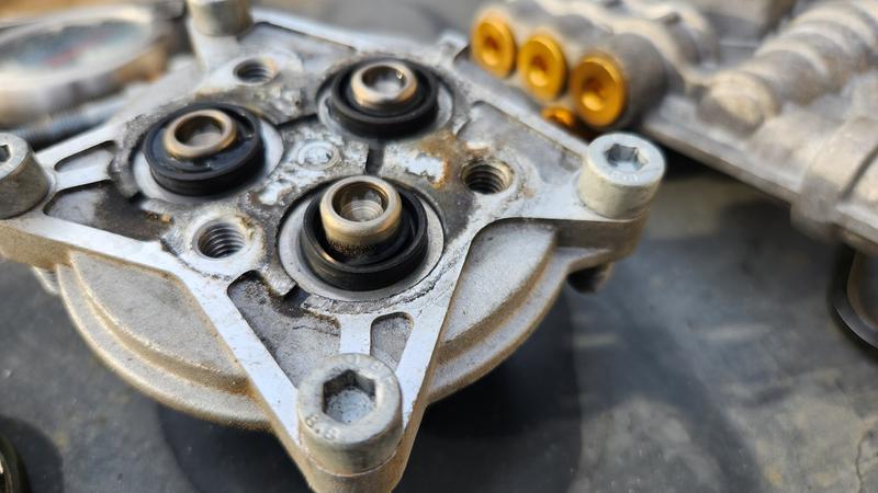 Pistons with 1 warped seal