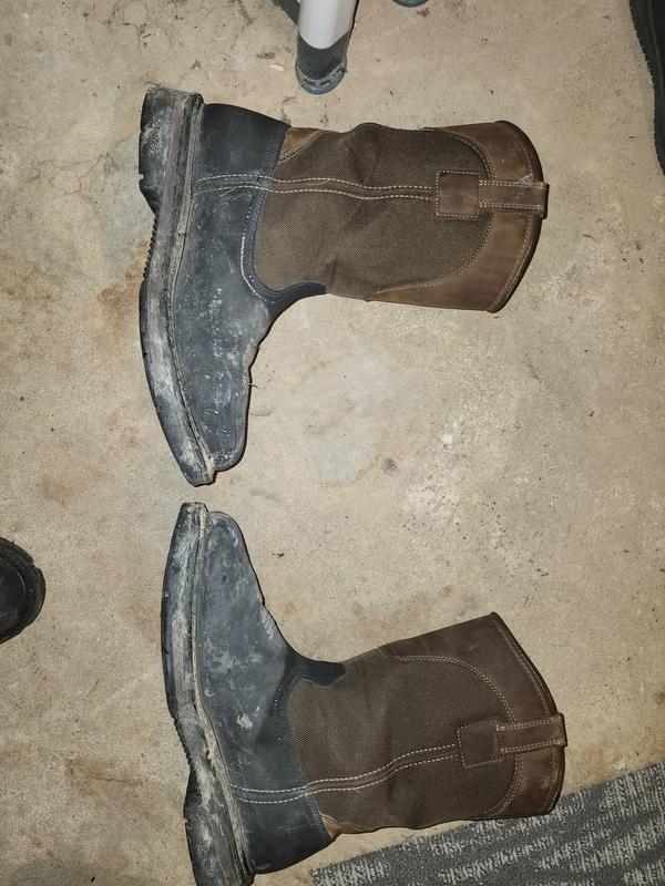 Inside of boots normal wear .