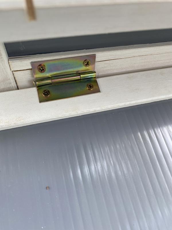 Wood split while attaching hinges