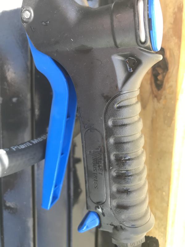 Black part of handle leaked