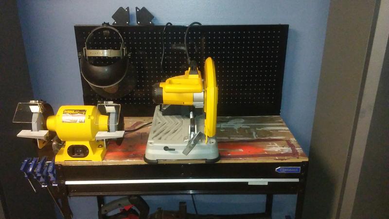 New grinder and chop saw