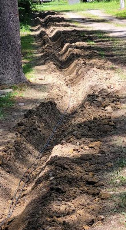 Trench Ditch with Plow