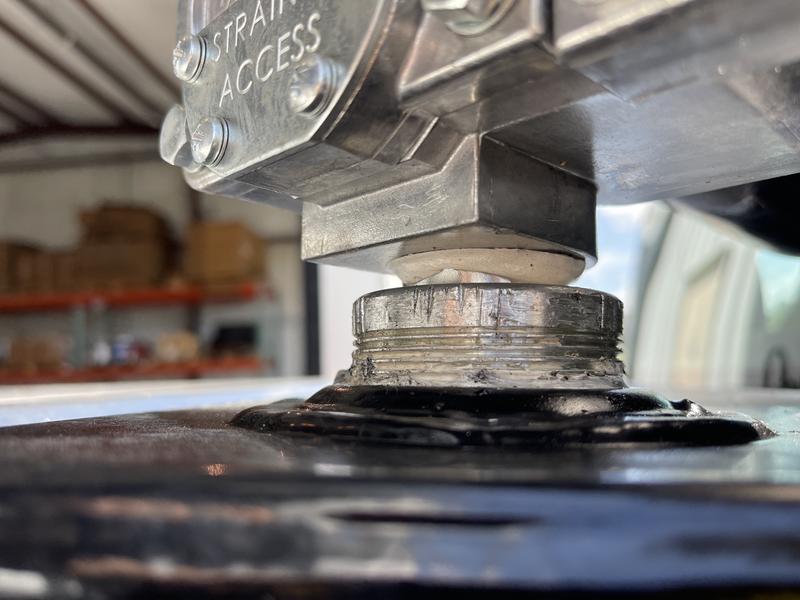 This fitting seals to pump body with o ring…don’t overtighten!