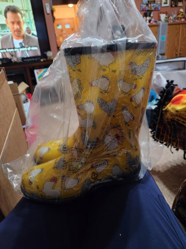 sloggers chicken rain boots
