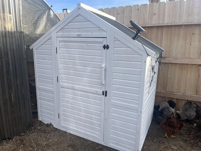 It’s cute. A bit short but the door has plenty of space to allow crouching. It’s big enough to be able to clean inside.