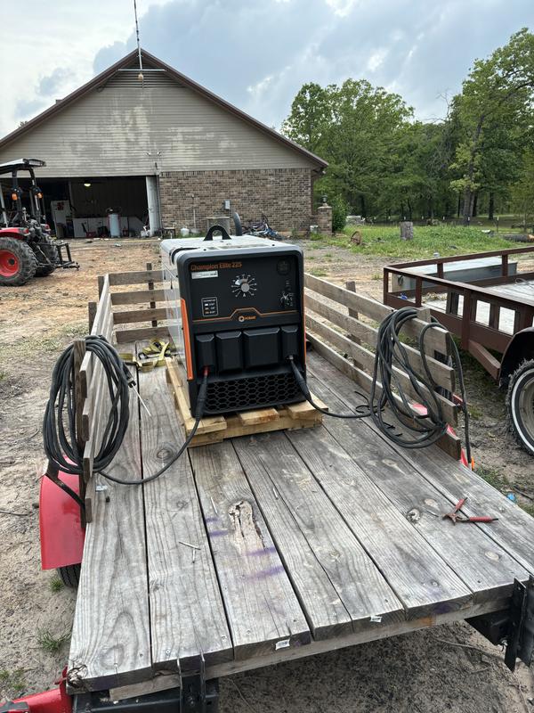 Jet ski trailer turned into welding trailer