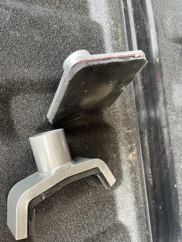 Glued 1/4" rubber on