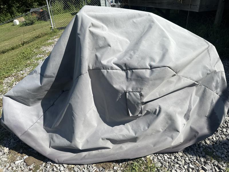Full cover on mower faded after 1 year