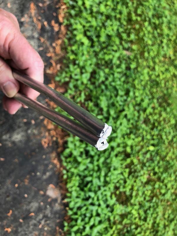 broken rod on two different tri-tel poles - both times the top rod during high winds