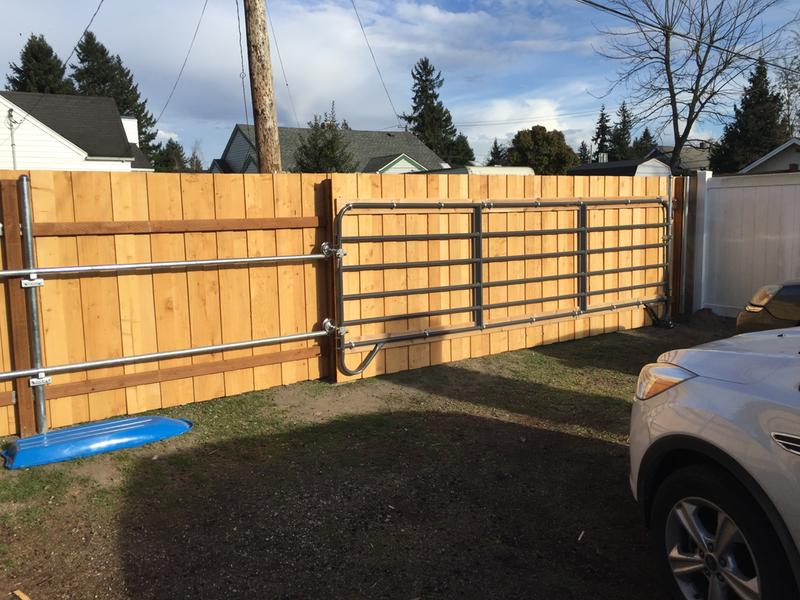 Corral Panel as A Backyard Parking Access Gate