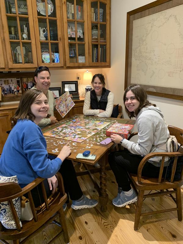 Took turns joining in.