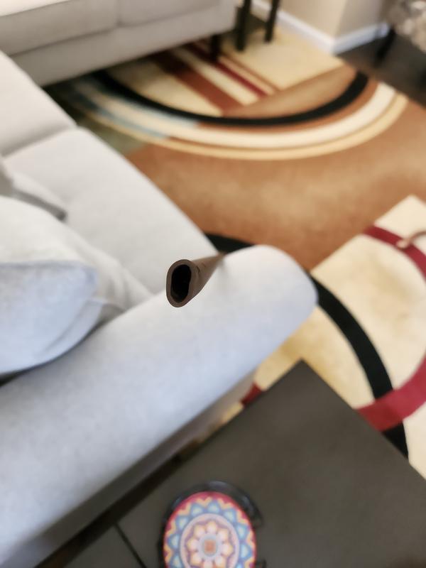 Hinge end is pinched