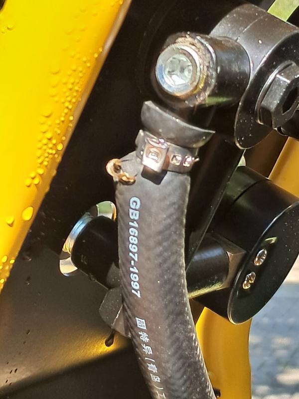 Ruptured RUBBER Hose