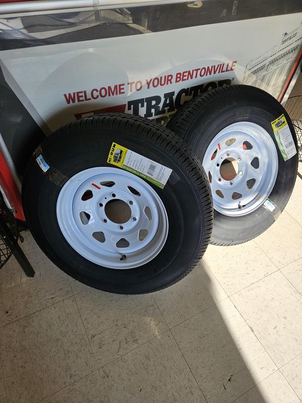 Hi-Run ST225/75R15 6-Hole White Spoke Wheel Radial Trailer