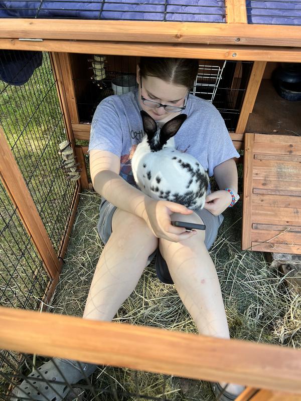 Even room for cuddles in it!
