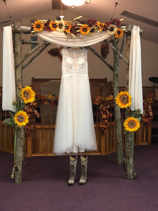 My boots with my wedding dress