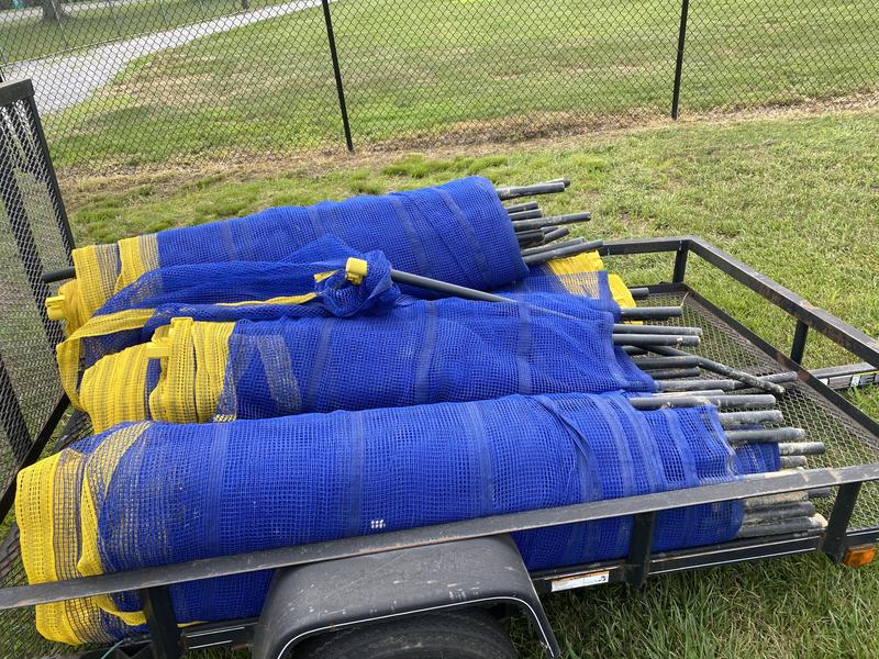 Success on installing softball temporary fencing