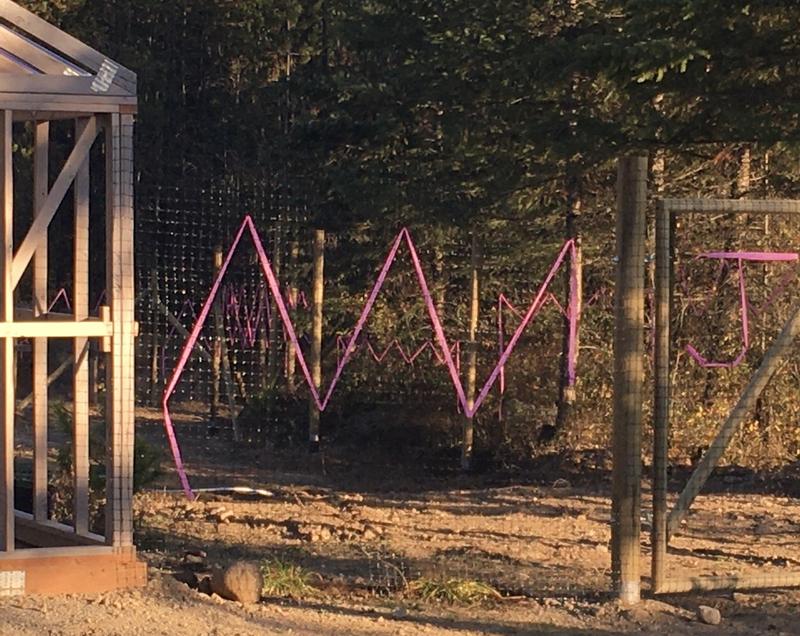 Staples in an air stapler made the job fast and easy.