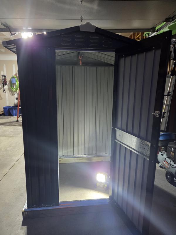 Door is flimsy.  Use magnetic latch to keep closed.  Still a good deal at $129 plus tax and free ship to store.