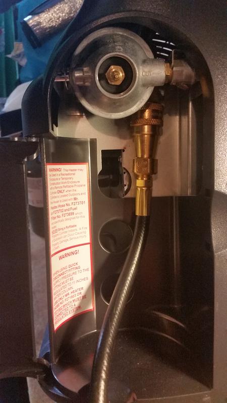 Mr. Heater 12ft hose w/quick connect for Big Buddy only - Part No. F271804