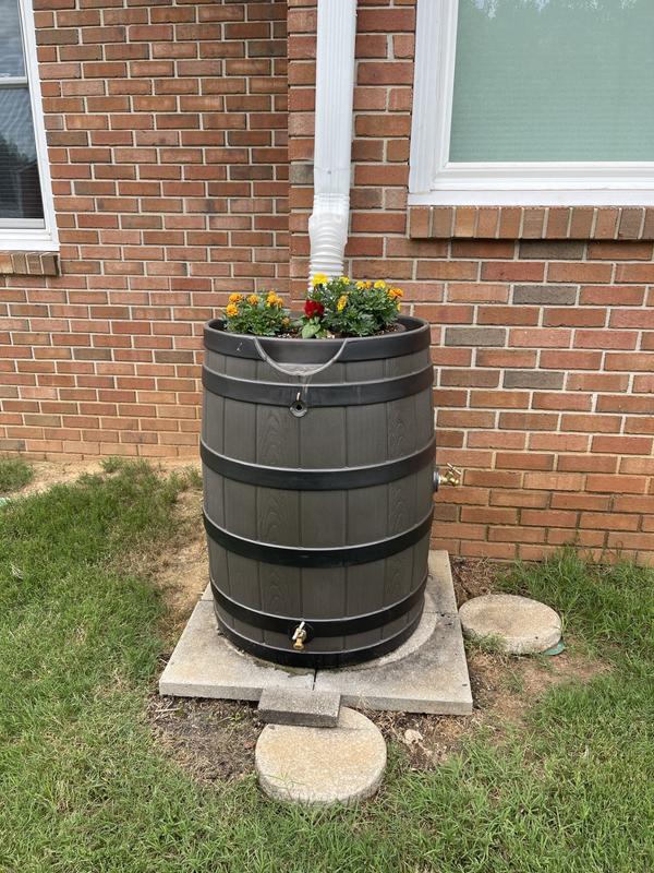 Installed Rain Barrel