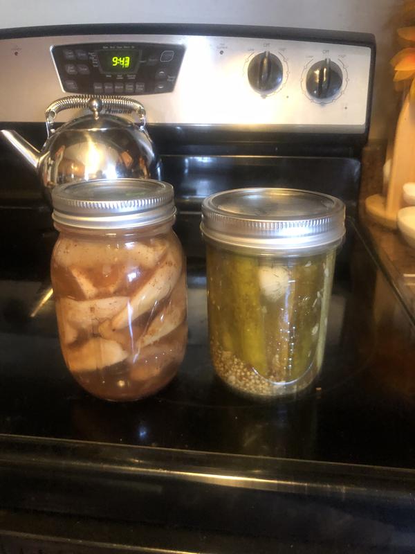 Finished pickles and pears