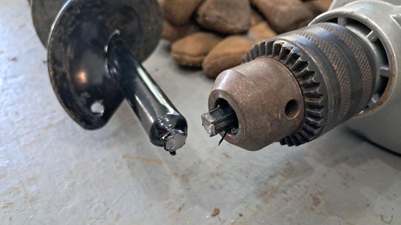 Broke on second hole.