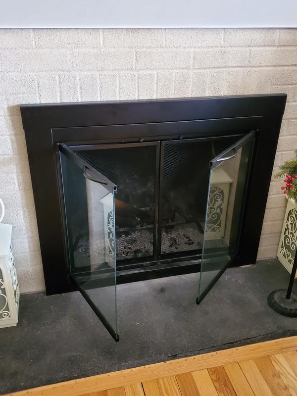 Our new fireplace enclosure