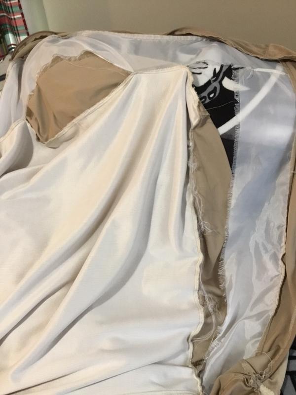 Tears all around seam after one wash