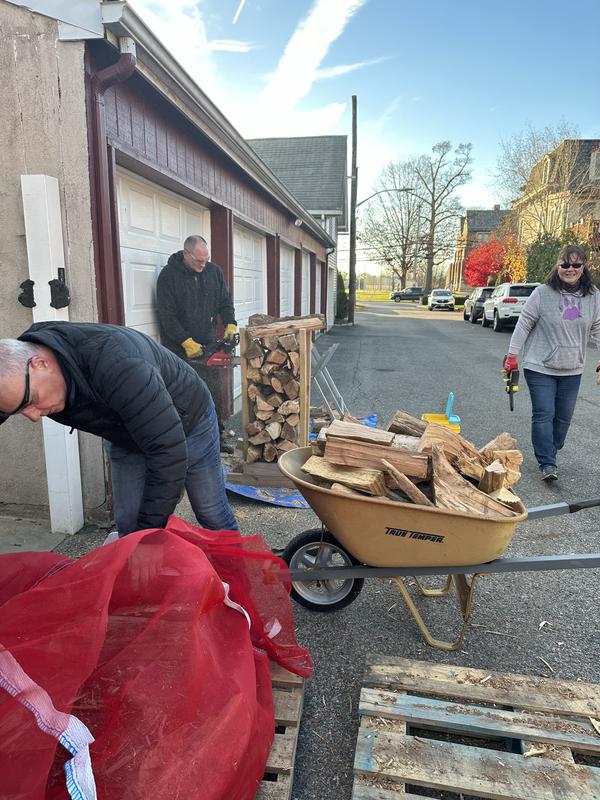 Breezed through a cord of firewood with no issues using a sawbuck and a handmade firewood cutting rack