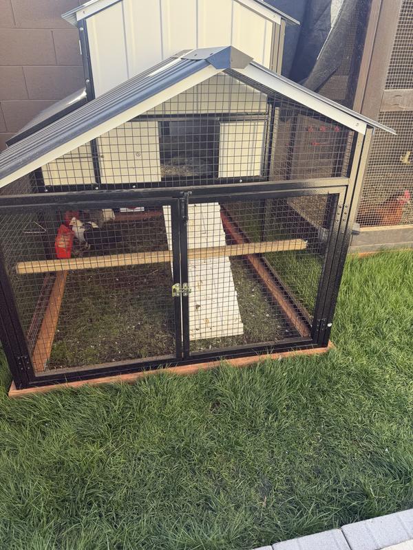 I added this roosting bar using Hanger bolts and wing nuts.