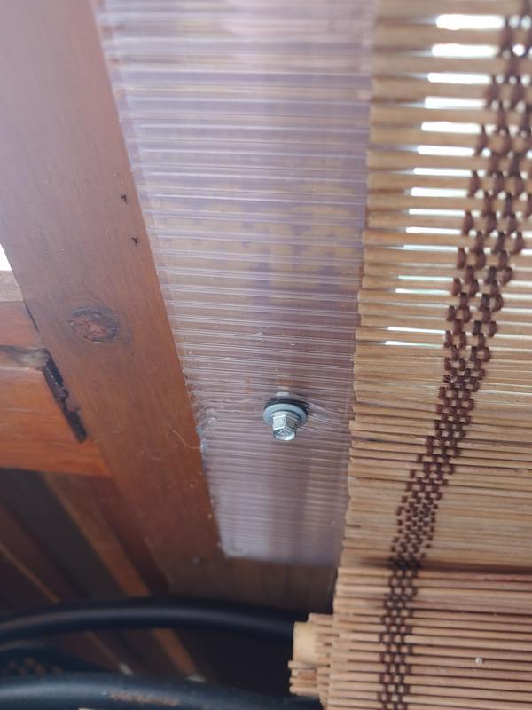 Put in screw to cover bottom crush