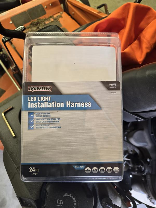 My new harness that had to be cut and rewired