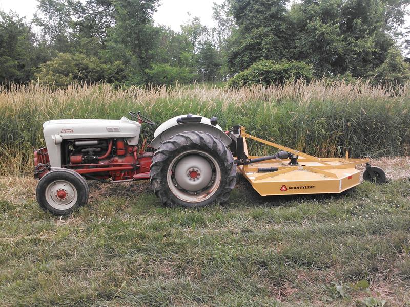 1955 Ford 850 with new toy