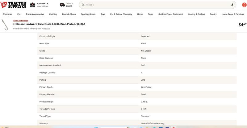 It won't let me submit without a photo, so here is a screenshot of most of the specs, couldn't get all in shot--but trust me, the size isn't there.