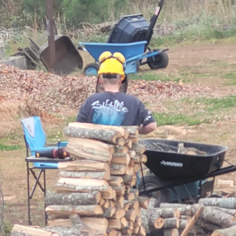 Wood cut with the Oregon saw