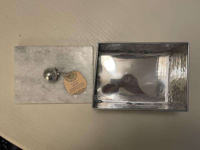 The aluminum box was made out of square and warped in every direction.