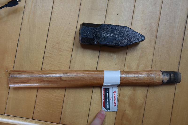 no wedge to keep it secure, just brittle resin and they won't honor their claim